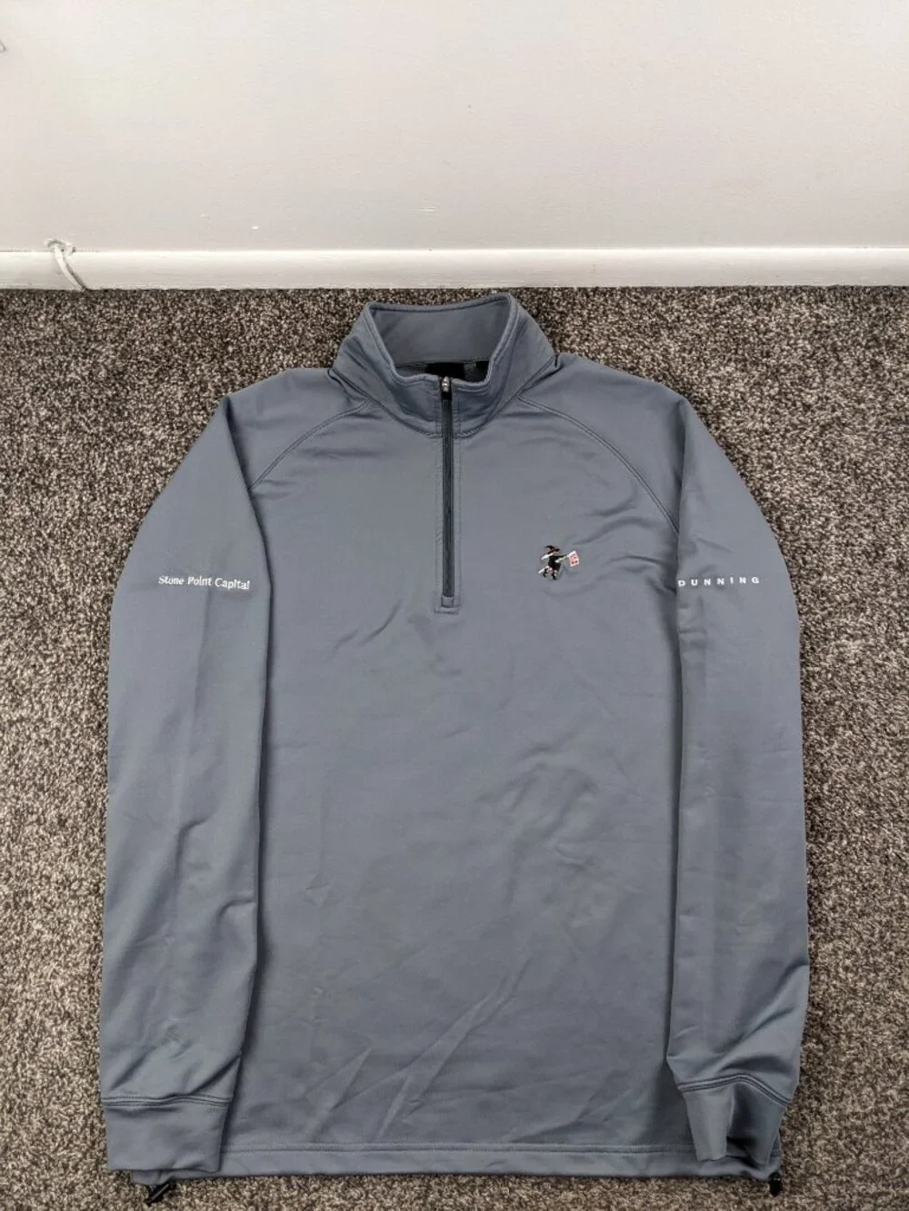 Stanwich Country Club Jacket Dunning Performance 1/4 Zip Pullover Mens Large